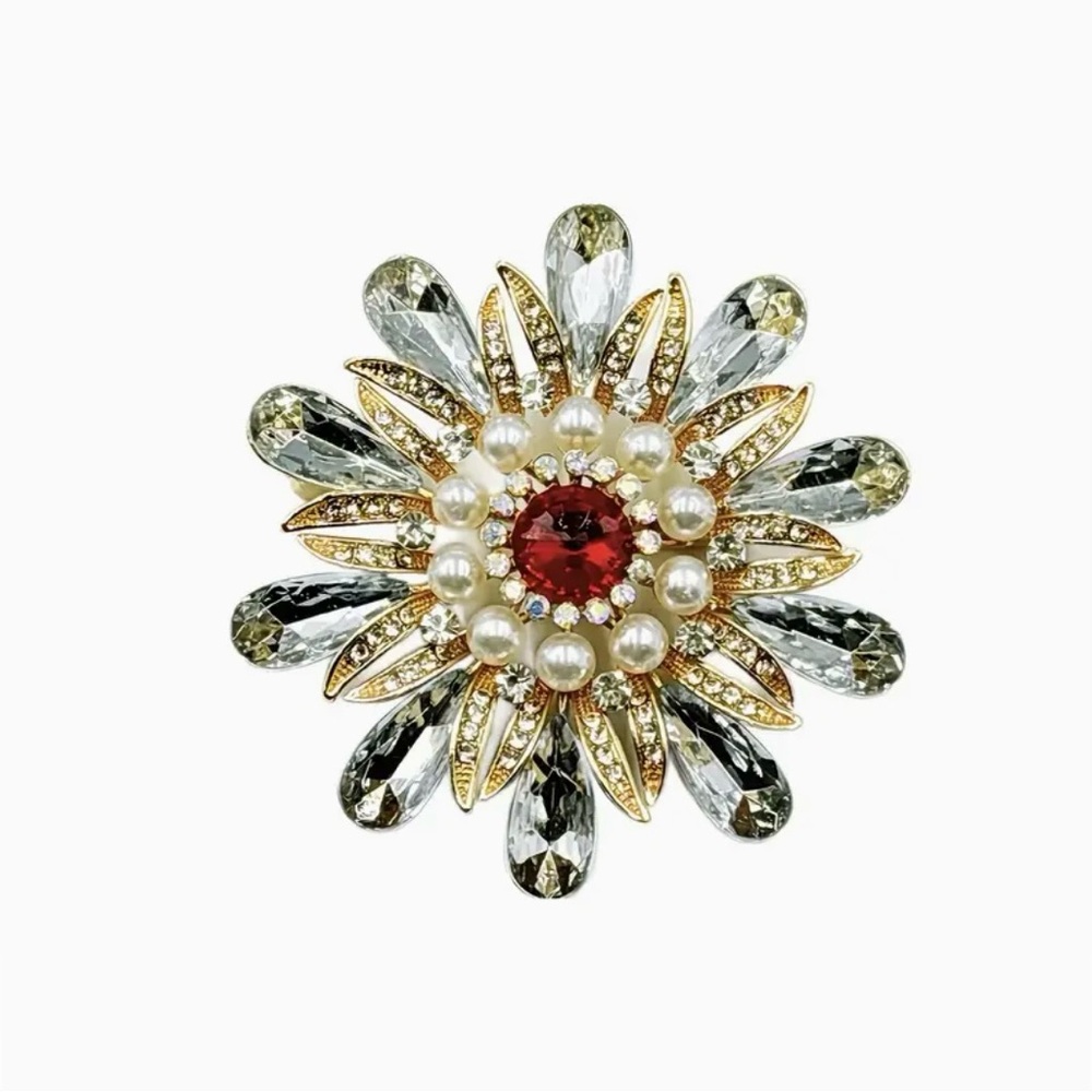 Floral Fashion Brooch Modern - Picture 6 of 7